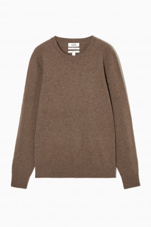 COS Pure Cashmere Pulóverek Férfi Barna | QLXD-27904