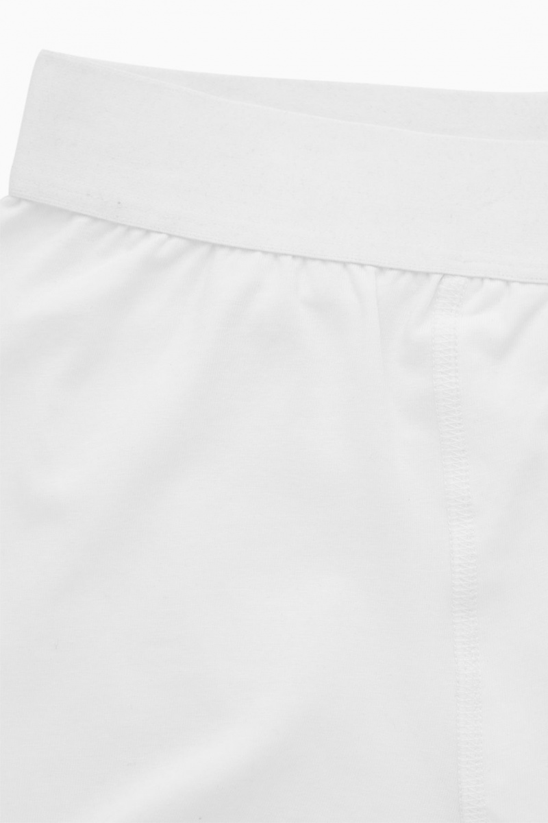 COS 3-Pack Jersey Boxer Rövidnadrágok Férfi Fehér | KHNZ-81724