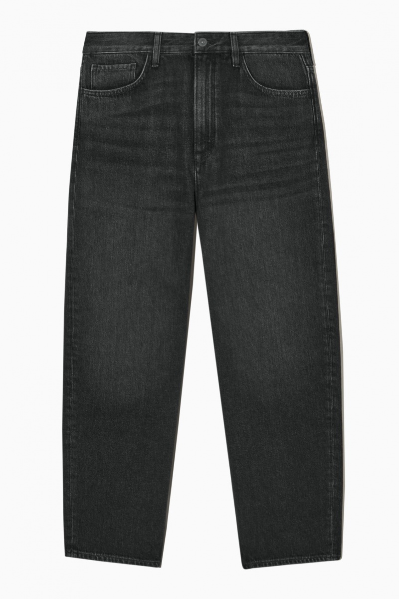 COS Arch Tapered Farmernadrág Női Fekete | FWAI-09142