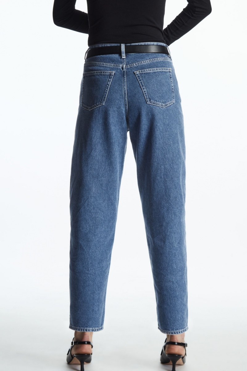 COS Arch Tapered Farmernadrág Női Kék | GAQN-90672