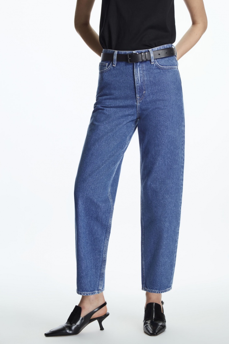 COS Arch Tapered Farmernadrág Női Kék | LDYV-95062