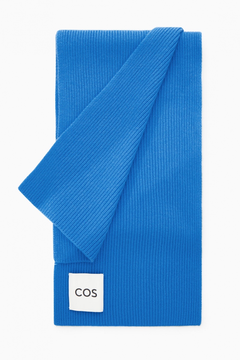 COS Cashmere-Blend Sál Férfi Világos Kék | JONV-52806