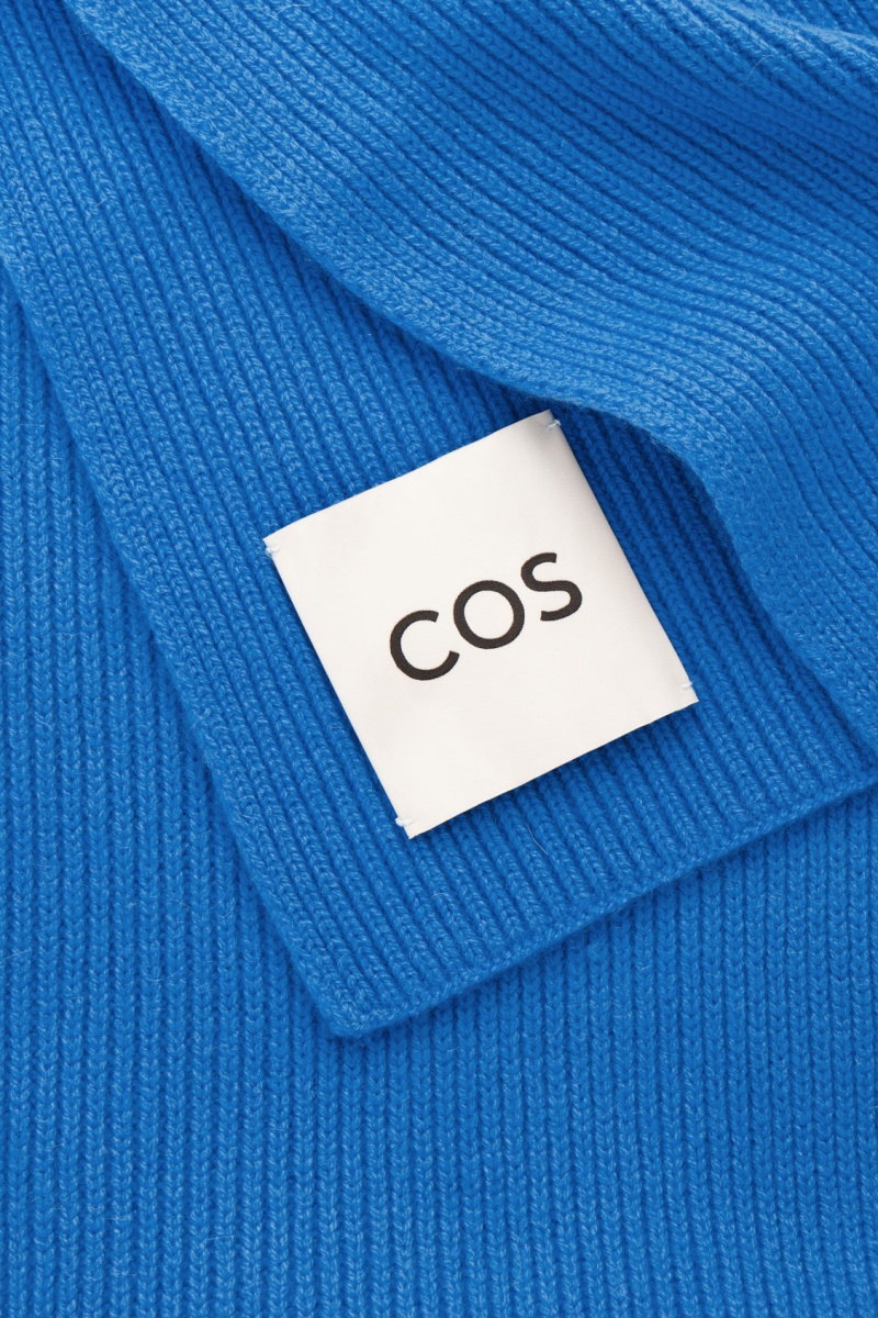 COS Cashmere-Blend Sál Férfi Világos Kék | JONV-52806