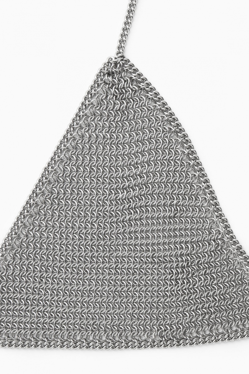 COS Chainmail Triangle Melltartók Női Titán | LVEW-41890