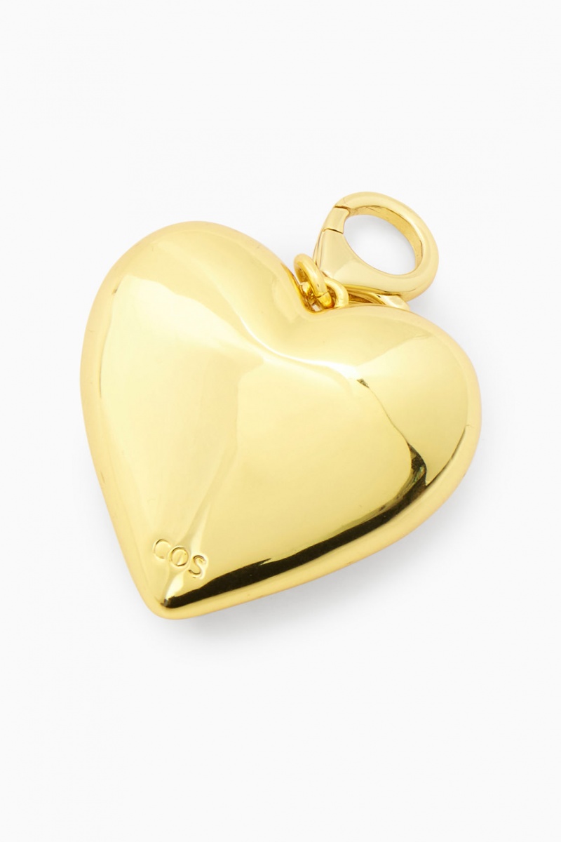 COS Heart Pendant Charm Nyaklánc Női Arany | TOBE-46189