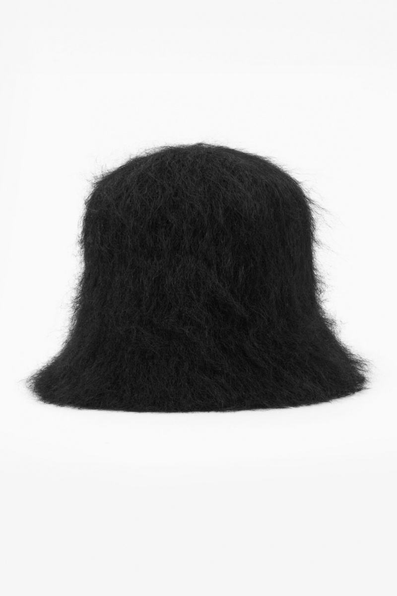 COS Mohair Bucket Kalap Női Fekete | AEHZ-84563