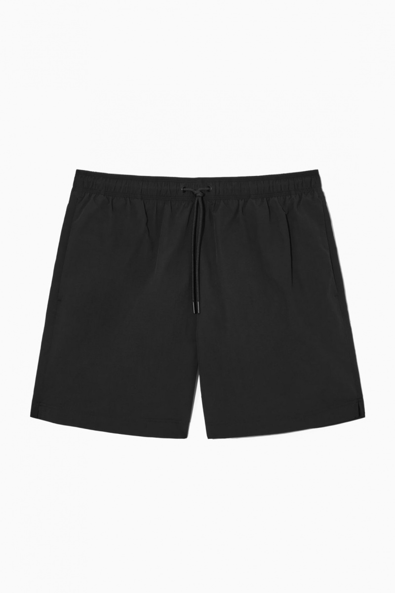 COS Nejlon Drawstring Swim Rövidnadrág Férfi Fekete | UVNB-16958