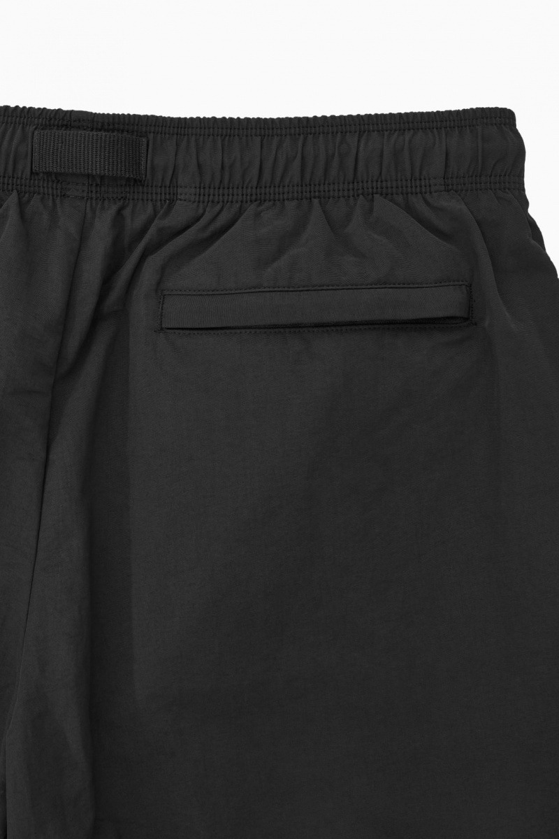 COS Nejlon Drawstring Swim Rövidnadrág Férfi Fekete | UVNB-16958