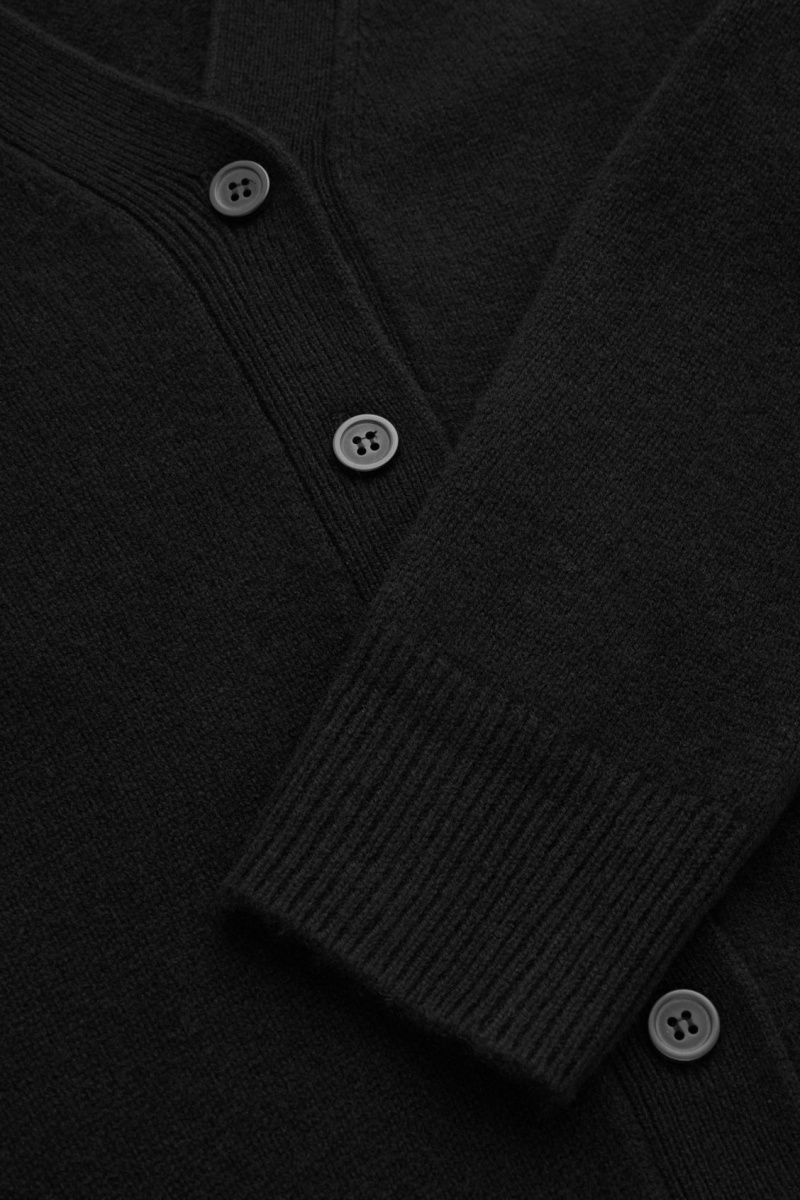 COS Pure Cashmere Kardigán Női Fekete | XGYJ-28175