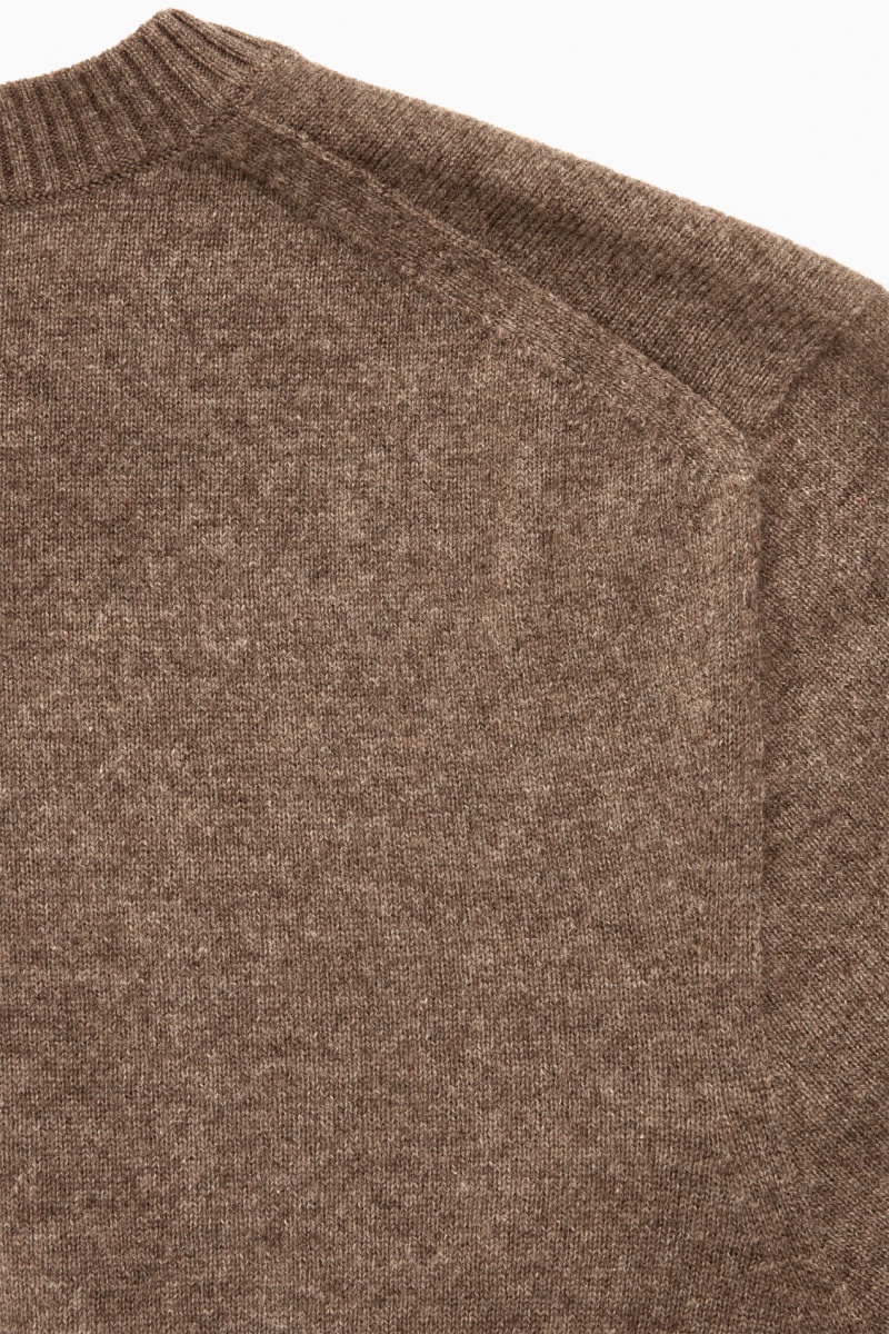 COS Pure Cashmere Pulóverek Férfi Barna | QLXD-27904