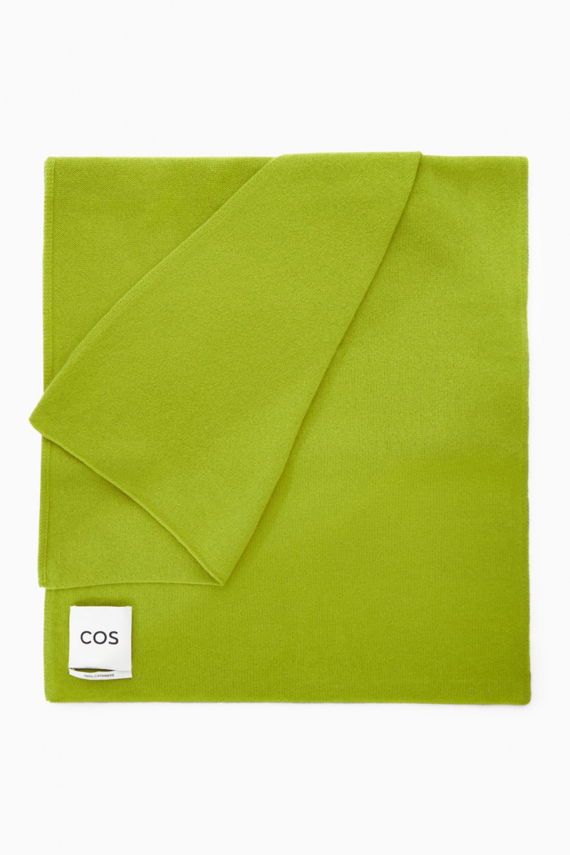 COS Pure Cashmere Sál Férfi Zöld | HEUF-64053