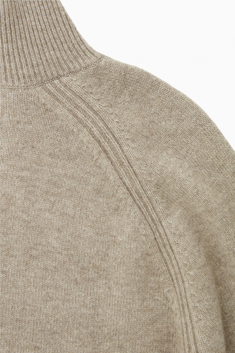 COS Pure Cashmere Turtleneck Pulóverek Női Bézs | HLCV-17380