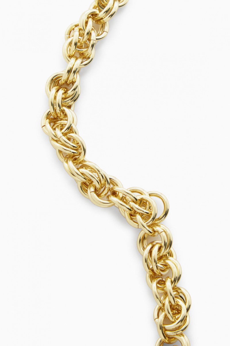 COS Rövid Rope Chain Nyaklánc Női Arany | ETOX-56794