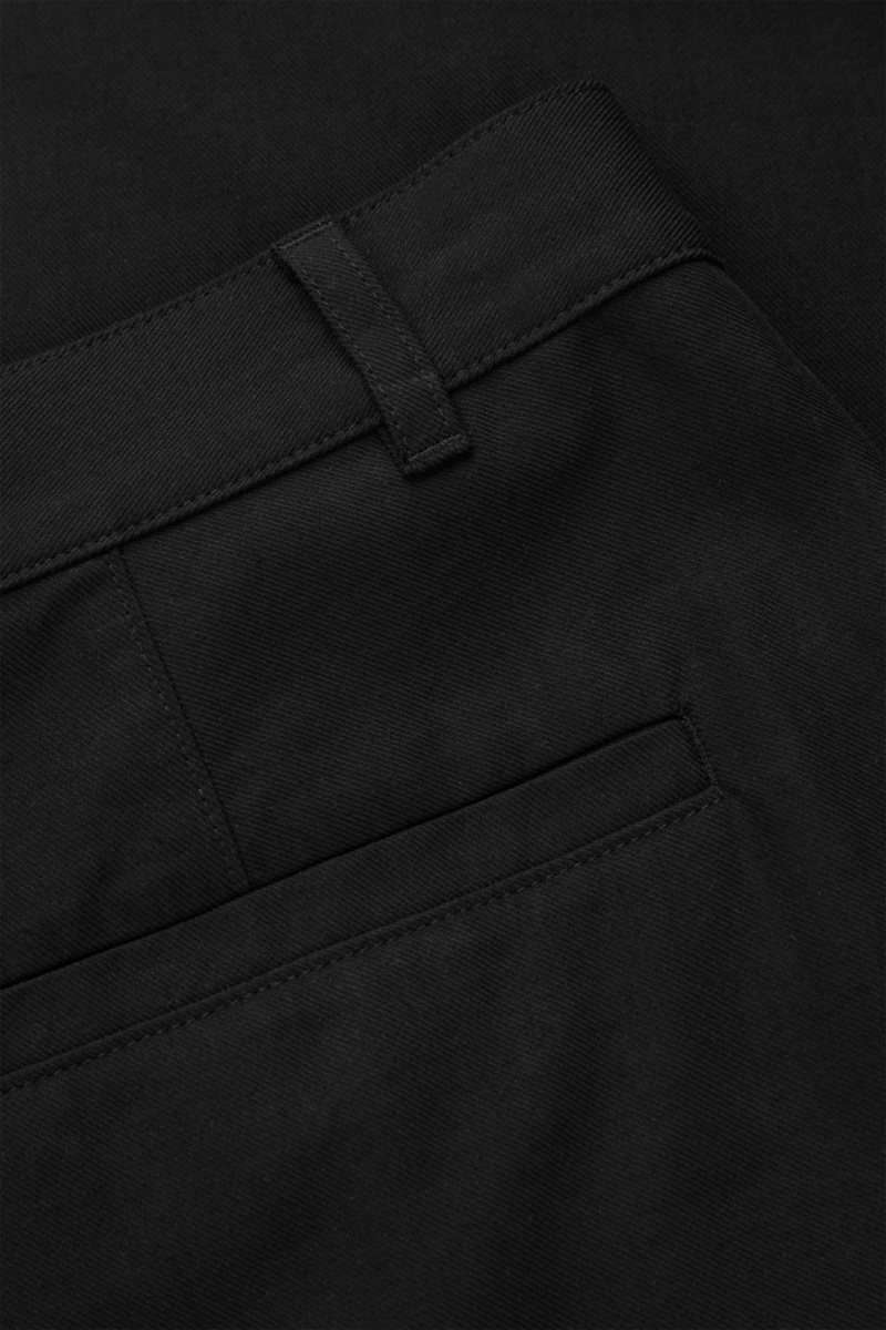 COS Tapered Gyapjú Chino Nadrág Férfi Fekete | OYCH-57402