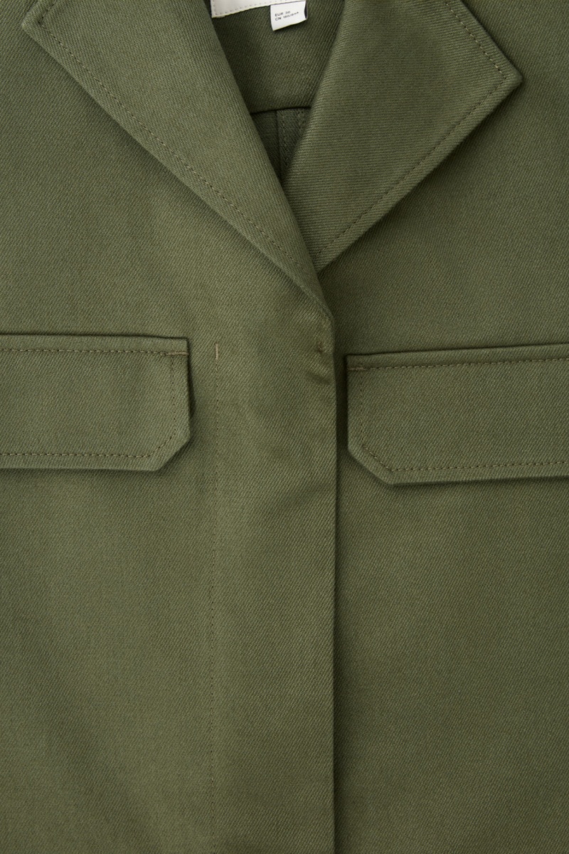 COS Twill Utility Kabát Női Khaki Zöld | PXOW-15296